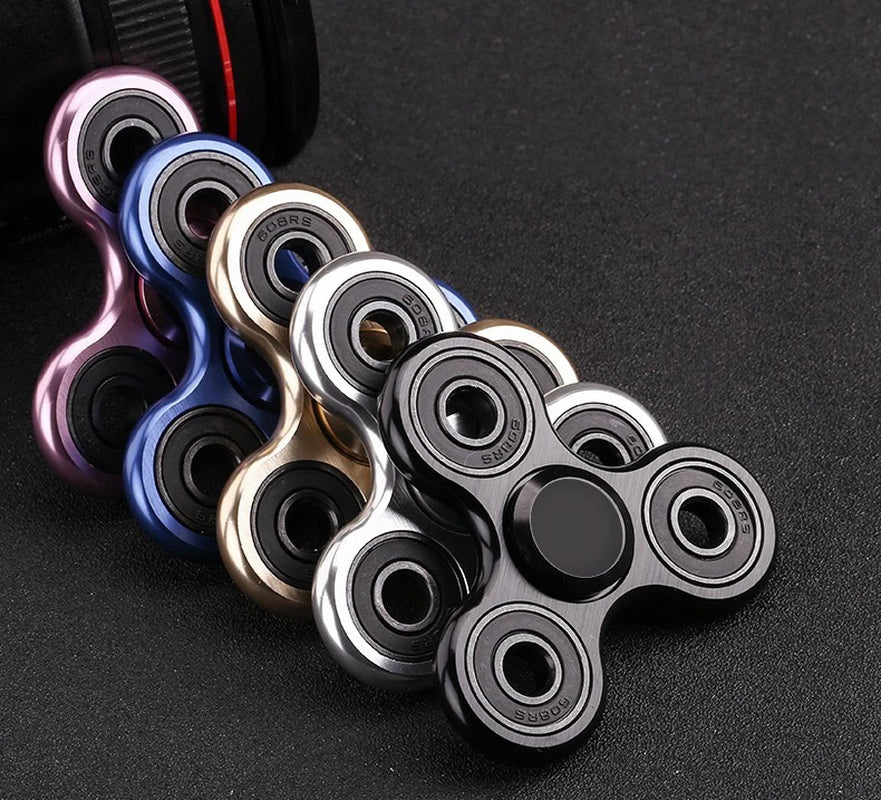 Metal Fidget Spinner Toys,Edc Hand Spinner anti Stress Relief Toys,Antistress Anxiety Fidgeting Toy for Adult Kids Autism ADHD