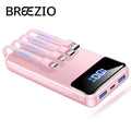 Portable Charger Power Bank 50000Mah Battery Pack, 22.5W Fast Charging Powerbank with Built in Cables,Travel Essential USB-C Portable Phone Charger, Compatible for Iphone Samsung Pixel Android Ipad