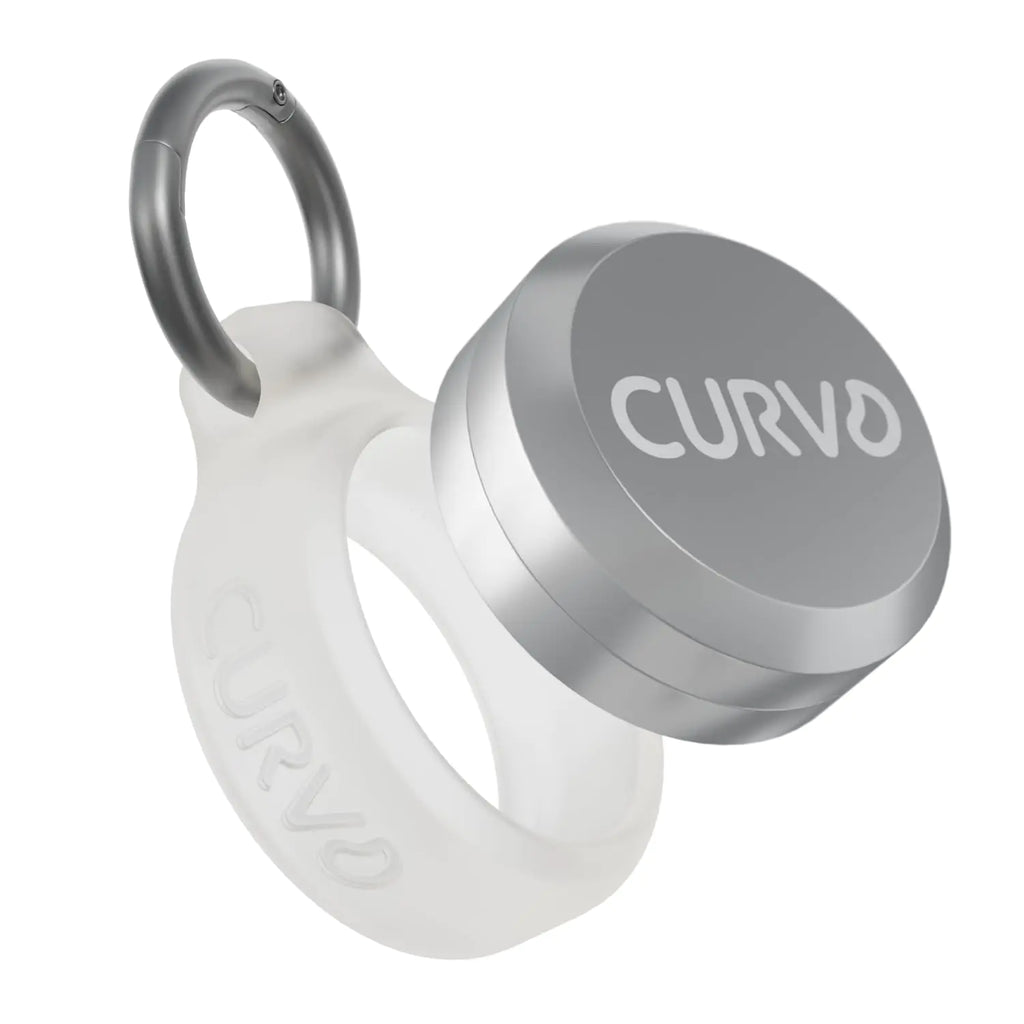 CURVD Premium Carrying Case - Durable Travel Keychain Container Small Waterproof Holder for Earplugs Pills Coins Compatible with Loop Eargasm & Vibes or Compact Mini Purse Pill Box Container